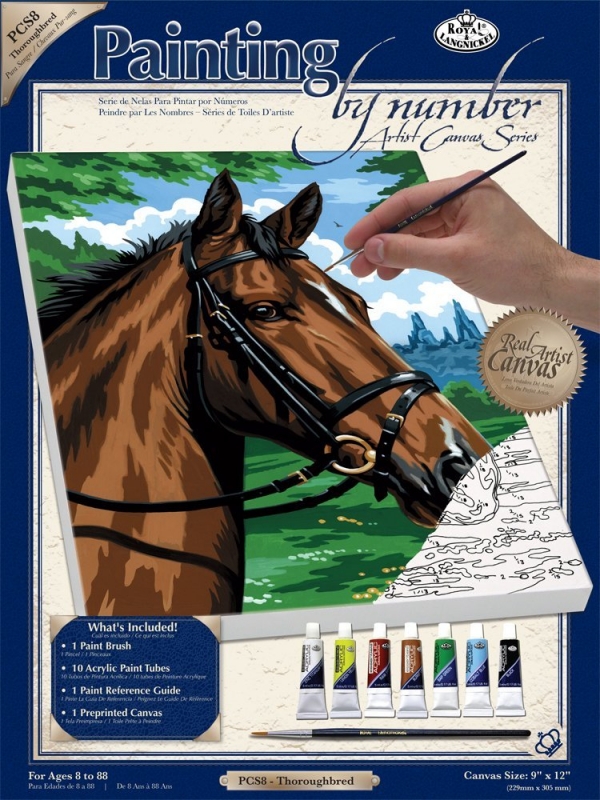  «Картина на холсте Royal&Langnickel Конь (PCS8)», бренда Royal&Langnickel - фото №1