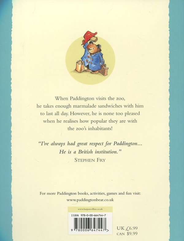 Паперова книга «Paddington at the Zoo», автор Майкл Бонд - фото №1