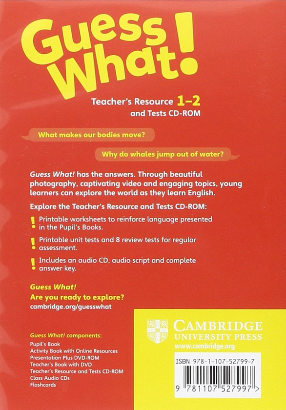 Бумажная книга «Guess What! Level 1-2 Teacher's Resource and Tests CD-ROM», автор Камилла Мэйхью - фото №1