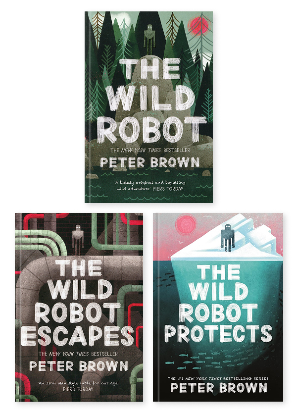 Бумажная книга «The Wild Robot (комплект із 3-х книг)», автор Питер Браун - фото №1