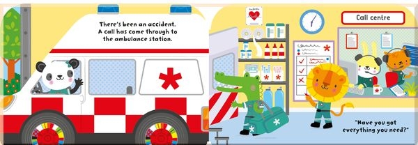 Паперова книга «Baby's Very First Ambulance Book», автор Фіона Вотт - фото №1