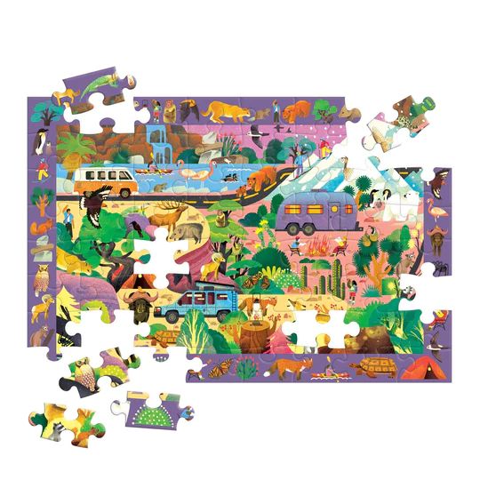  «Пазл Mudpuppy The Great Outdoors 64 piece Search and Find Puzzle», бренда Mudpuppy - фото №1