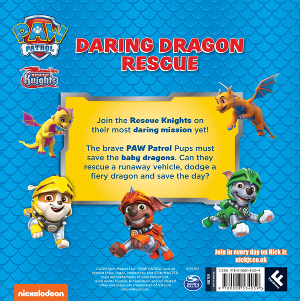 Паперова книга «PAW Patrol: Daring Dragon Rescue Picture Book» - фото №1