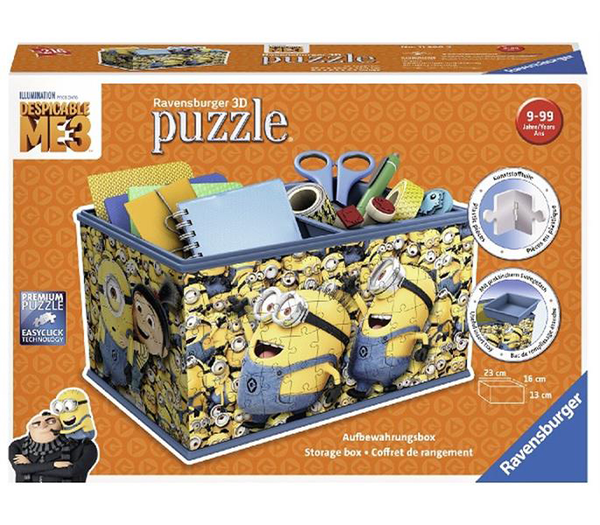  «3D Пазл Ravensburger Girly Girl Шкатулка Гадкий я 3 216 элементов (RSV-112609)», бренда Ravensburger - фото №1