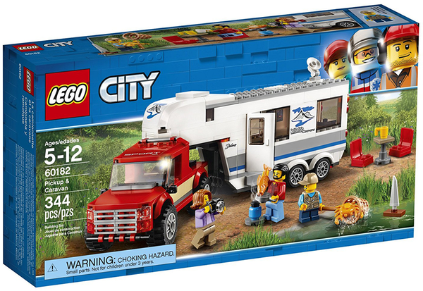  «Конструктор LEGO City Пикап и фургон 344 детали (60182)», бренда LEGO - фото №1