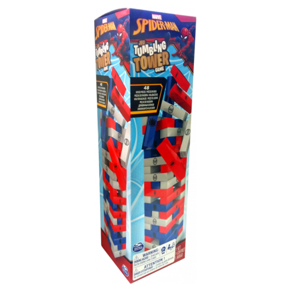  «Настольная игра Spin Master Games Дженга Человек Паук (SM98270/6040172)», бренда Spin Master - фото №1