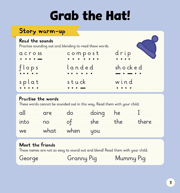 Бумажная книга «Learn with Peppa. Phonics. Level 3. Book 1 – Grab the Hat! (Phonics Reader)» - фото №1