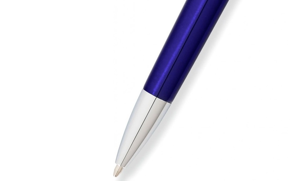  «Шариковая ручка Franklin Covey Freemont Translucent Royal Blue CT BP (Fn0032-4)» - фото №1