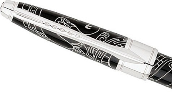  «Ручка роллер Cross Apogee Snake Black China Lacquer RB (Cr012514)» - фото №1