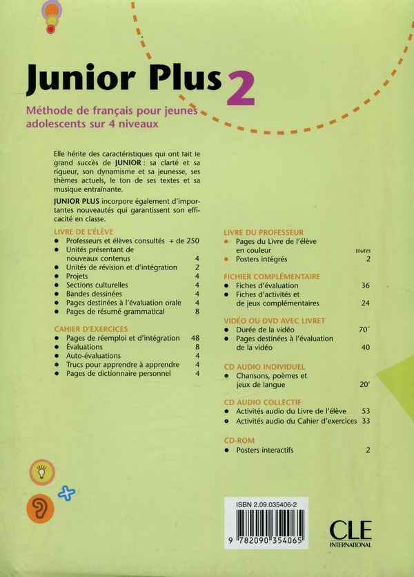 Бумажная книга «Junior Plus 2 - Livre du professeur», авторов Мишель Буцбах, Инмакулада Сарасибар, Кармен Мартин, Долорес Пастор - фото №1