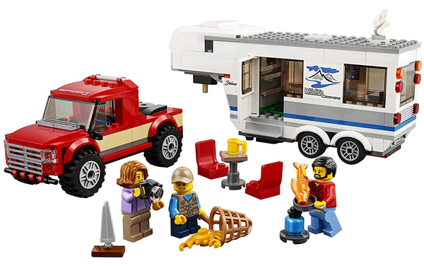  «Конструктор LEGO City Пикап и фургон 344 детали (60182)», бренда LEGO - фото №1