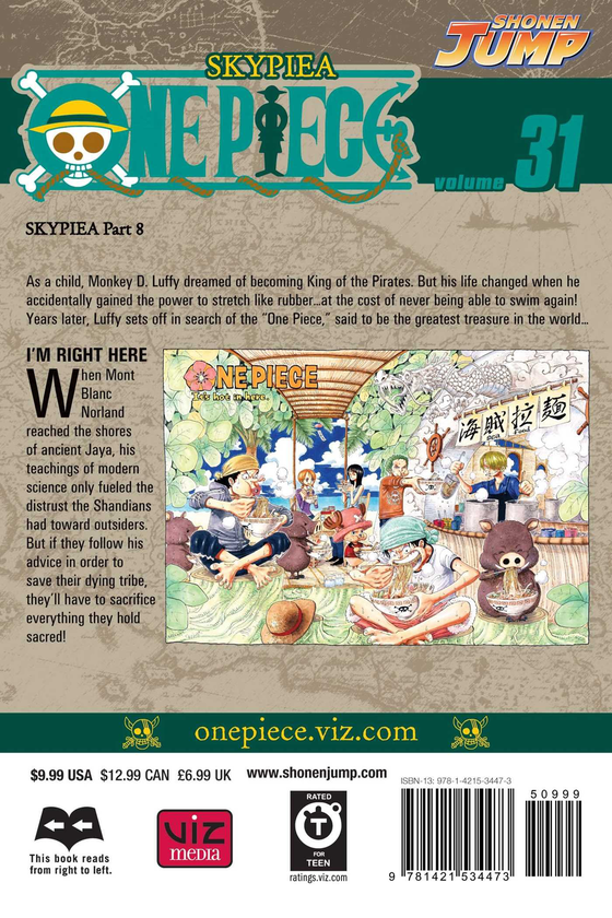Бумажная книга «One Piece. Volume 31», автор Эйитиро Ода - фото №1