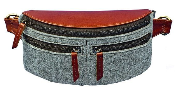  «Сумка поясная BlankNote Spirit Коньяк (BN-BAG-15-felt-k)», бренда BlankNote - фото №1