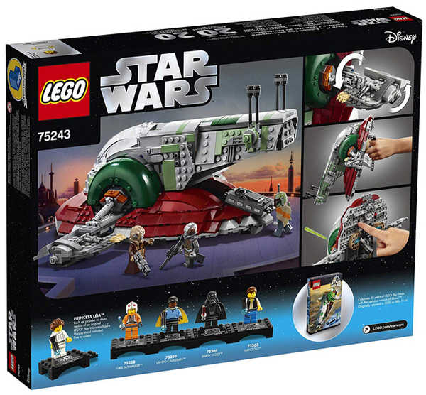  «Конструктор LEGO Star Wars Раб I: випуск до 20-річного ювілею 1007 деталей (75243)», бренду LEGO - фото №1