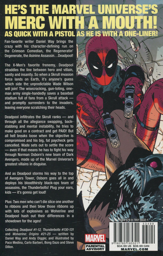 [object Object] «Deadpool by Daniel Way. The Complete Collection. Volume 1», авторов Даниэль Вей, Энди Диггл - фото №2 - миниатюра