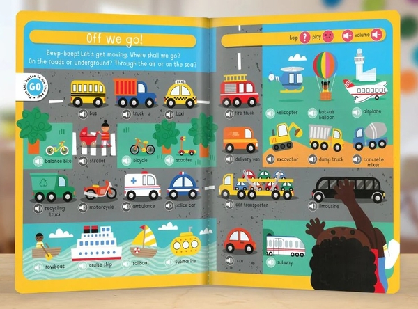 Бумажная книга «300 First Words Sound Book», автор Сара Крис - фото №1