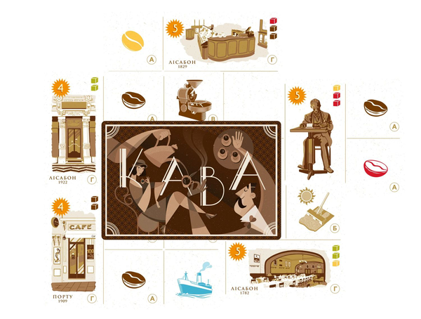 «Настільна гра Lord of Boards Кава (Cafe) (LOB2206UA)», бренда Lord of Boards - фото №1