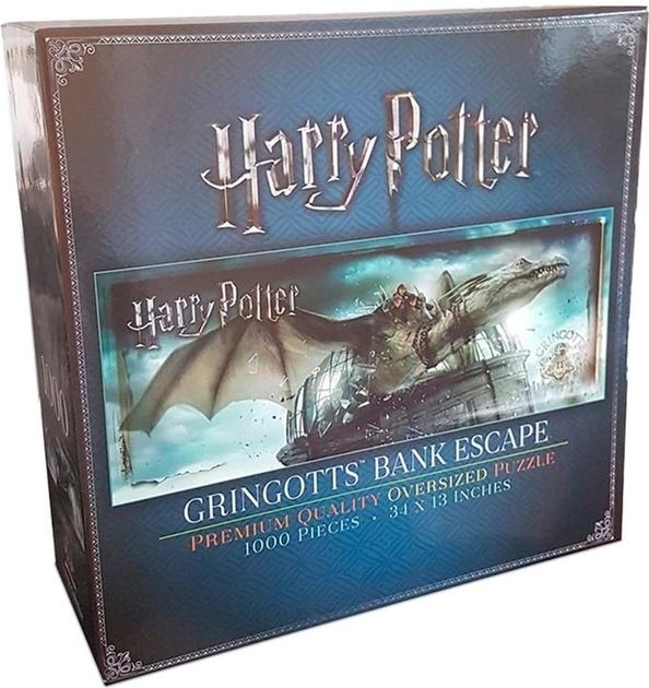  «Пазл The Noble Collection HARRY POTTER Gringotts Bank Escape (Втеча з банку Ґрінготтс) 1000 ел. (NN9455)», бренду Noble Collection - фото №1