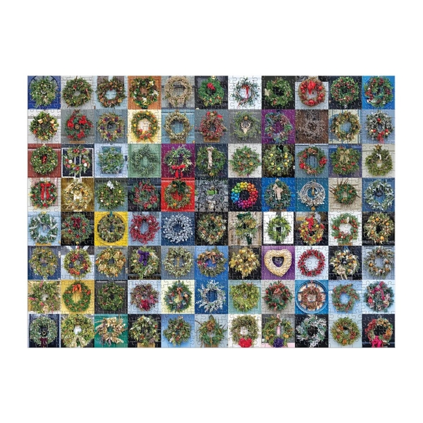  «Пазл Galison Handmade Wreaths by James Ogilvy 1000 ел.», бренда Galison - фото №1