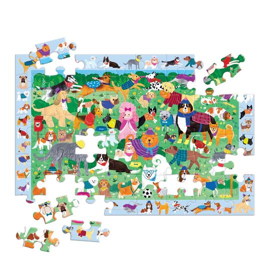  «Dog Park 64 piece Search and Find Puzzle», бренда Mudpuppy - фото №1