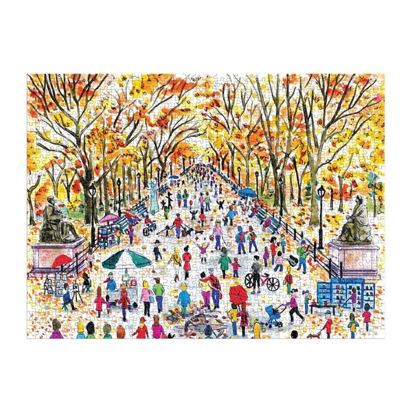 «Пазл Galison Michael Storrings Fall in Central Park 1000 Piece Puzzle», бренда Galison - фото №1