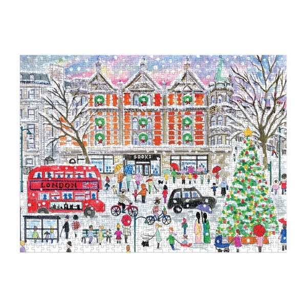  «Пазл Galison Christmas in London by Michael Storrings 1000 ел.», бренда Galison - фото №1