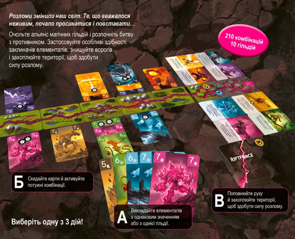 «Настільна гра Geekach Riftforce. Сила розлому (GKCH069RF)», бренду Geekach Games - фото №1