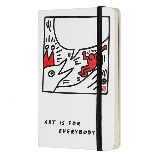  «Блокнот карманный Moleskine Keith Haring белый (LEKH01MM710)», бренда Moleskine - фото №1