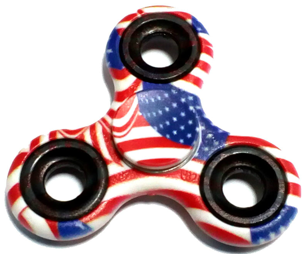 «Спиннер Fidget Spinner Американский флаг (FG0126)», бренда Fidget Spinner - фото №1