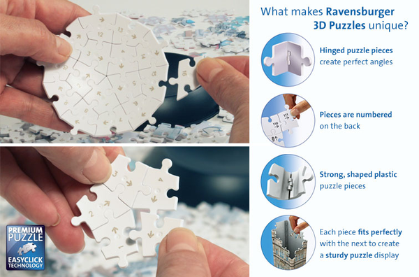  «Пазл 3D Ravensburger Єдиноріг 72 елементи (12129)», бренду Ravensburger - фото №1