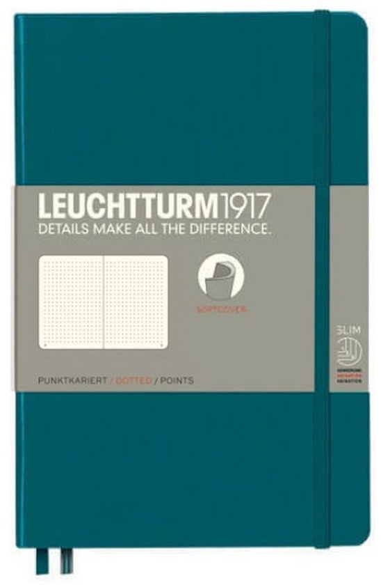  «Блокнот Leuchtturm1917 Paperback Точка Тихоокеанский зеленый (359679)», бренда Leuchtturm1917 - фото №1