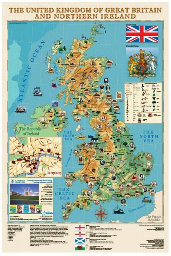 Паперова книга «Great Britain. Велика Британія. Плакат» - фото №1