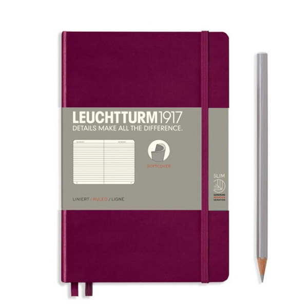  «Блокнот Leuchtturm1917 Composition Линия Винный (359672)», бренда Leuchtturm1917 - фото №1