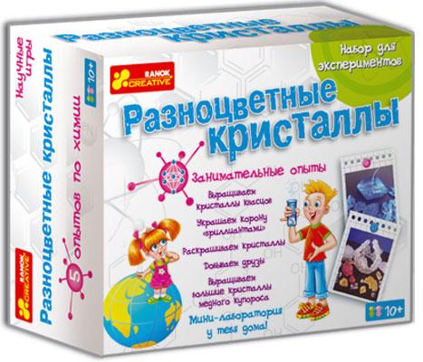 undefined «Набір для експериментів Ranok-Creative Різнобарвні кристали (12115010р)», бренду Ranok-Creative - фото №2 - мініатюра