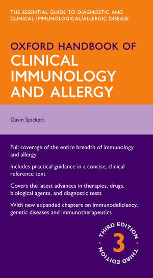Паперова книга «Oxford Handbook of Clinical Immunology and Allergy 3ed», автор Гевін Спікет - фото №1