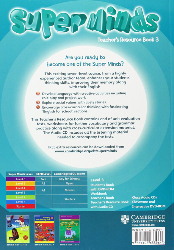 Паперова книга «Super Minds Level 3 Teacher's Resource Book with Audio CD», автор Кетрін Ескрібан - фото №1