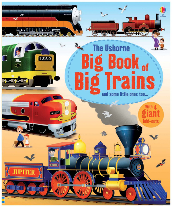 Бумажная книга «Big Book of Big Trains», автор Меган Куллис - фото №1