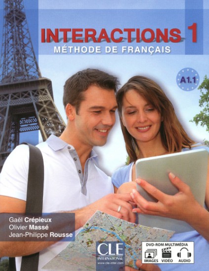 Бумажная книга «Interactions: Livre + DVD-Rom A1.1 (French Edition)», авторов Гаэль Крепье, Оливье Масс, Жан-Филипп Руссе - фото №1