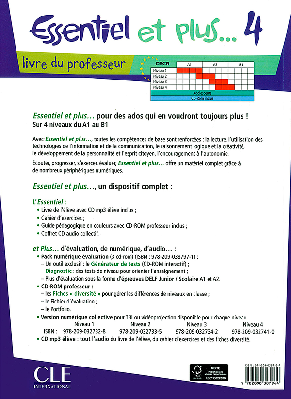Бумажная книга «Essentiel et Plus: Guide Pedagogique 4 (French Edition)», авторов Мишель Буцбах, Д. Пастор - фото №1