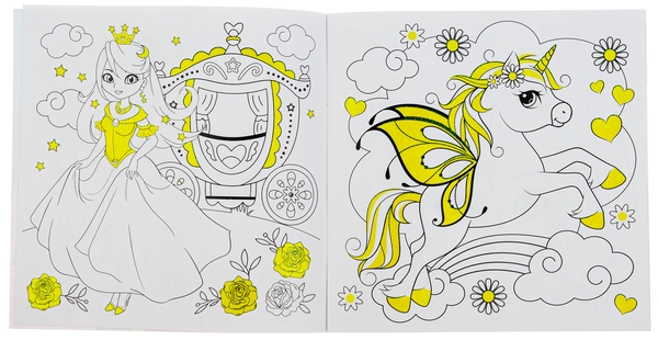 Паперова книга «Glam Art. Сяючі розмальовки. Принцеси і феї» - фото №1