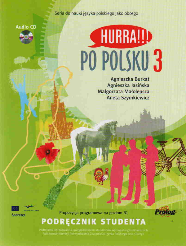 Паперова книга «Hurra!!! Po Polsku 3 - Podrecznik studenta + CD», авторів А. Зімкевіч, М. Малолепца - фото №1