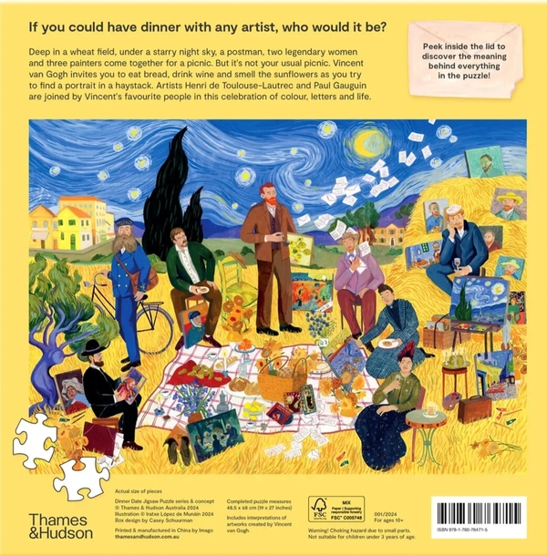 Паперова книга «Dinner with van Gogh» - фото №1