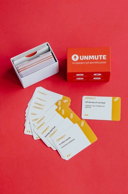 Бумажная книга «UNMUTE та презентуй англійською. Навчальні картки», авторов Юлия Заболотная, Виктория Слуцкая - фото №1