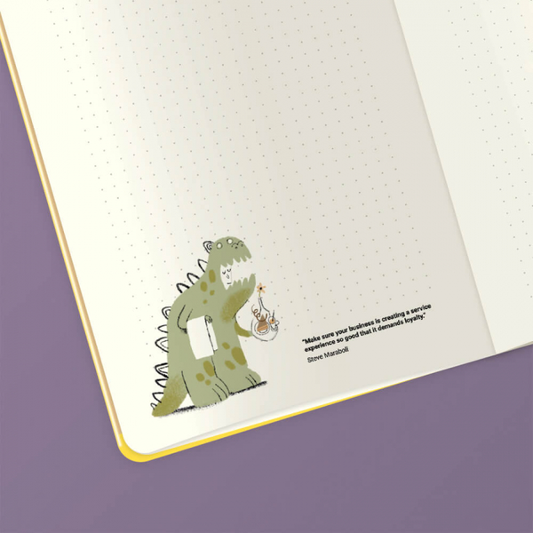  «Блокнот Gifty Inspiring notebook. Black (1100999990030)», бренду Gifty - фото №1