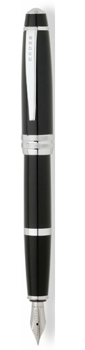  «Перьевая ручка Cross Bailey Black Lacquer FP M (Cr04567ms)» - фото №1