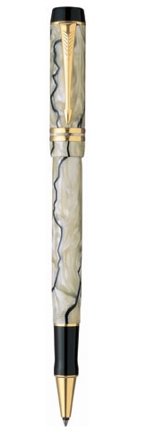 «Ручка роллер Parker Duofold Pearl and Black RB (97 622Ж)», бренда Parker - фото №1