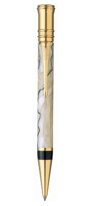  «Шариковая ручка Parker Duofold Pearl and Black NEW BP (91 632Ж)», бренда Parker - фото №1