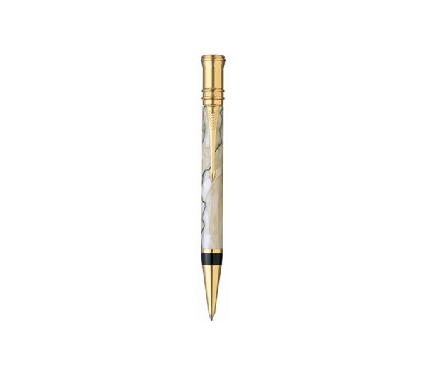  «Шариковая ручка Parker Duofold Pearl and Black NEW BP (91 632Ж)», бренда Parker - фото №1