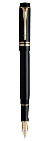  «Перьевая ручка Parker Duofold Black New FP F (97 012Ч)», бренда Parker - фото №1