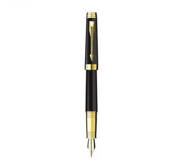  «Перьевая ручка Parker Premier Black Lacquer GT FP F (89 712)», бренда Parker - фото №1